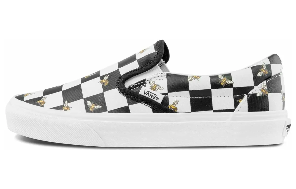 Vans Classic Slip On Bee Check 'Black White'