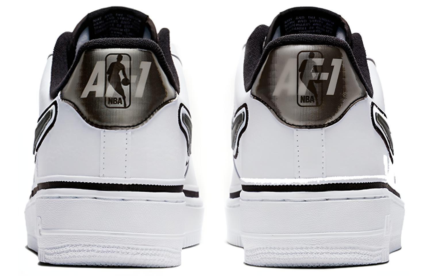Кеды Nike Air Force 1 (черно-белые) — фото 4