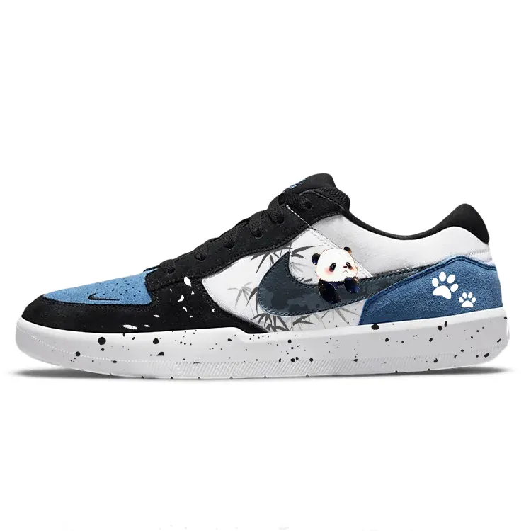 Nike SB Force 58 Slip Resistant, Abrasion Resistant, Lightweight Low top Skateboard Shoes Unisex White Blue