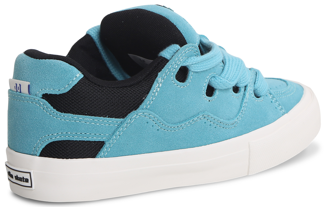 Ollieskate Blue Chanel Inspired Slip Resistant Cushioning Abrasion Resistant Skateboard Shoes Unisex Lake Blue