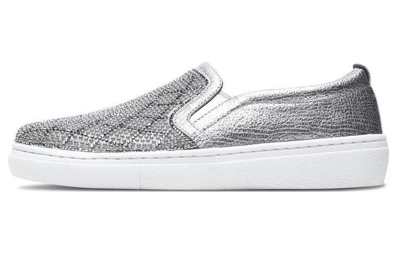 Skechers GOLDIE Lightweight Abrasion Resistant Low top Skateboard Shoes Women's Silver