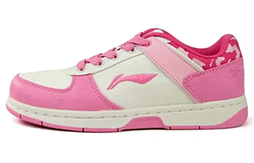 Li Ning Skateboard Shoes Women's Low Top Pink/Red/White
