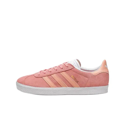 Adidas Originals Gazelle Abrasion Resistant Abrasion Resistant Low top Skateboard Shoes Women's Pink