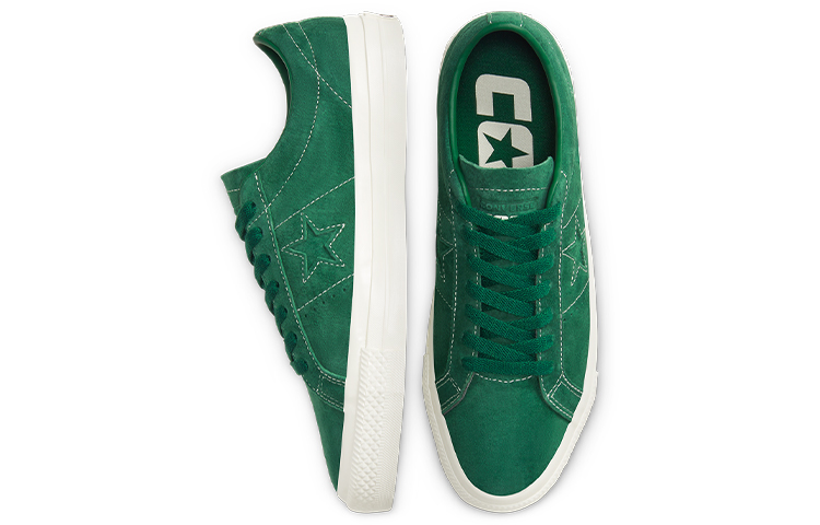 Кеды Converse One Star (темно-зеленые) — фото 4