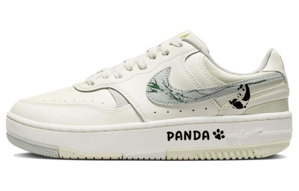 Nike Gamma Force Comfortable Panda, Panda Hugging Bamboo Slip Resistant Abrasion Resistant Low top Skateboard Shoes