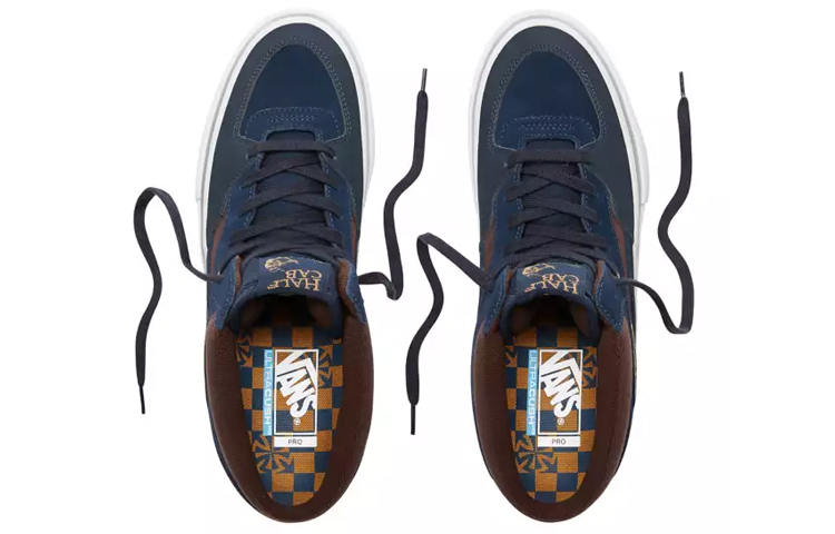 Кеды Vans Pro Skate (сине-коричневые) — Коричневый / синий — фото 4