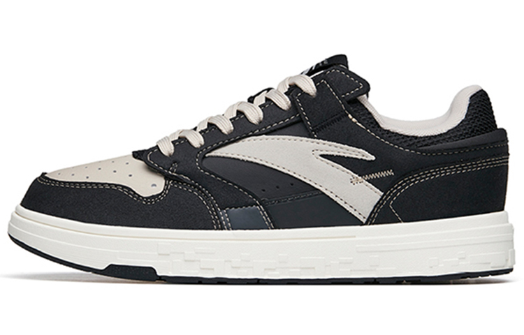 Anta Street Naughty Synthetic Leather, Top Grain Cow Leather Slip Resistant Cushioning Abrasion Resistant Low top