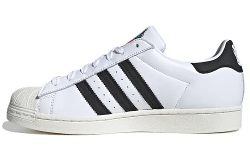 Adidas Originals Superstar Low top Skateboard Shoes Unisex White Black Red
