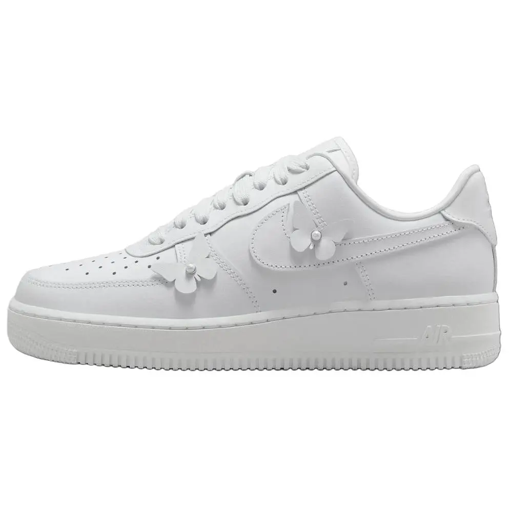 Nike Air Force 1 Slip Resistant Abrasion Resistant Low top Skateboard Shoes Women's White