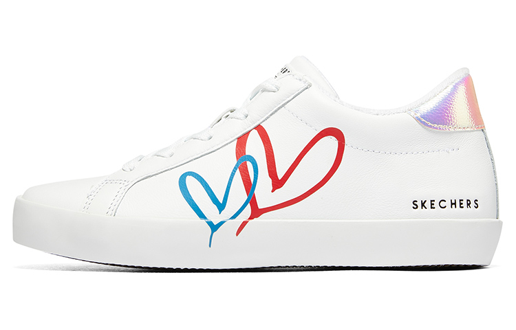 James Goldcrown x Skechers DIAMOND STARZ Collaboration Low top Skateboard Shoes Women's White