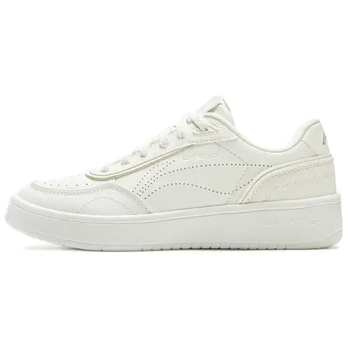 Li Ning Sourdough Slip Resistant, Abrasion Resistant, Height Increasing Low top Skateboard Shoes Women's White