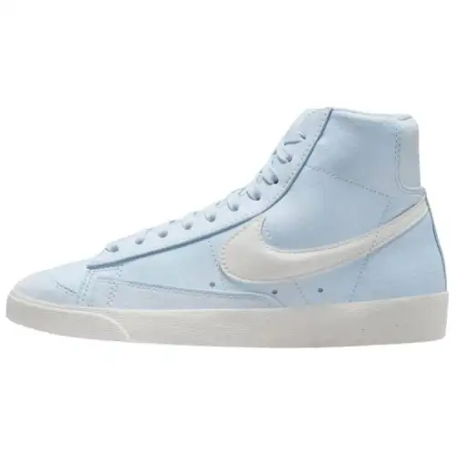 Nike Blazer Slip Resistant Abrasion Resistant Mid top Skateboard Shoes Women's Blue White