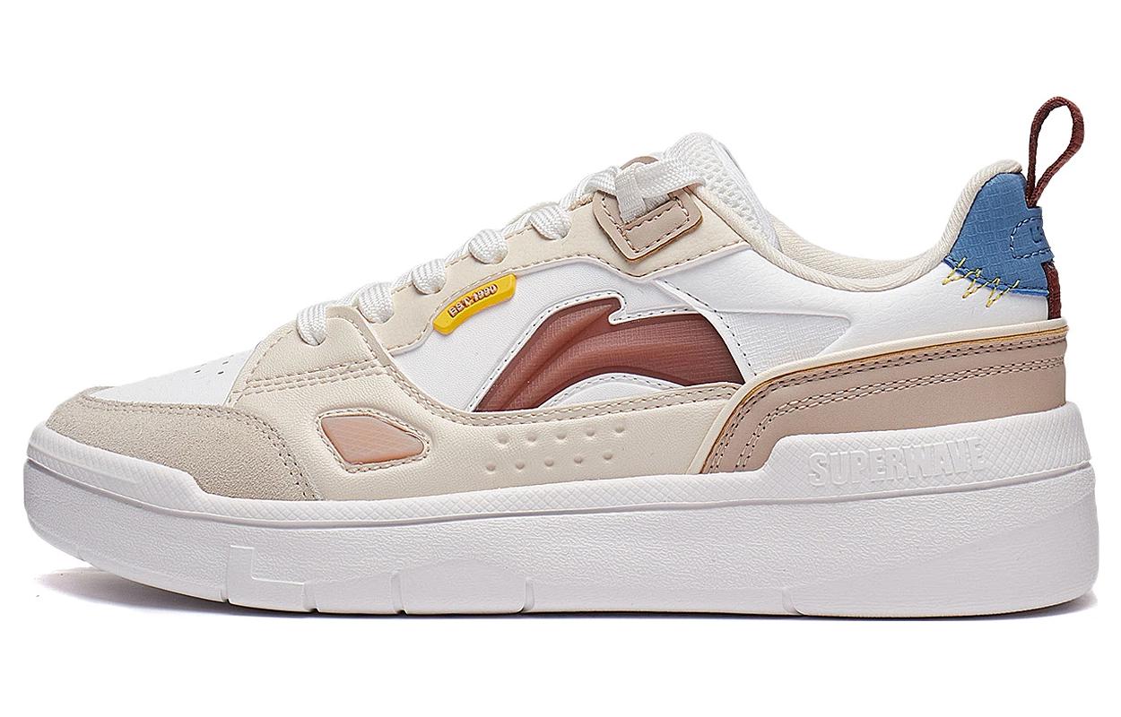Li Ning Common 80s Slip Resistant Abrasion Resistant Slip Resistant Abrasion Resistant Low top Skateboard Shoes Women's