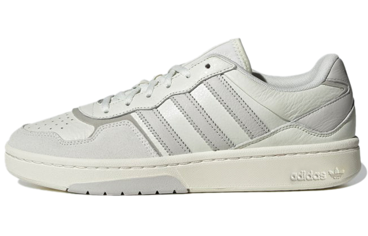 Adidas Originals Courtic Casual Abrasion Resistant Slip Resistant Low top Skateboard Shoes Men's Ecru