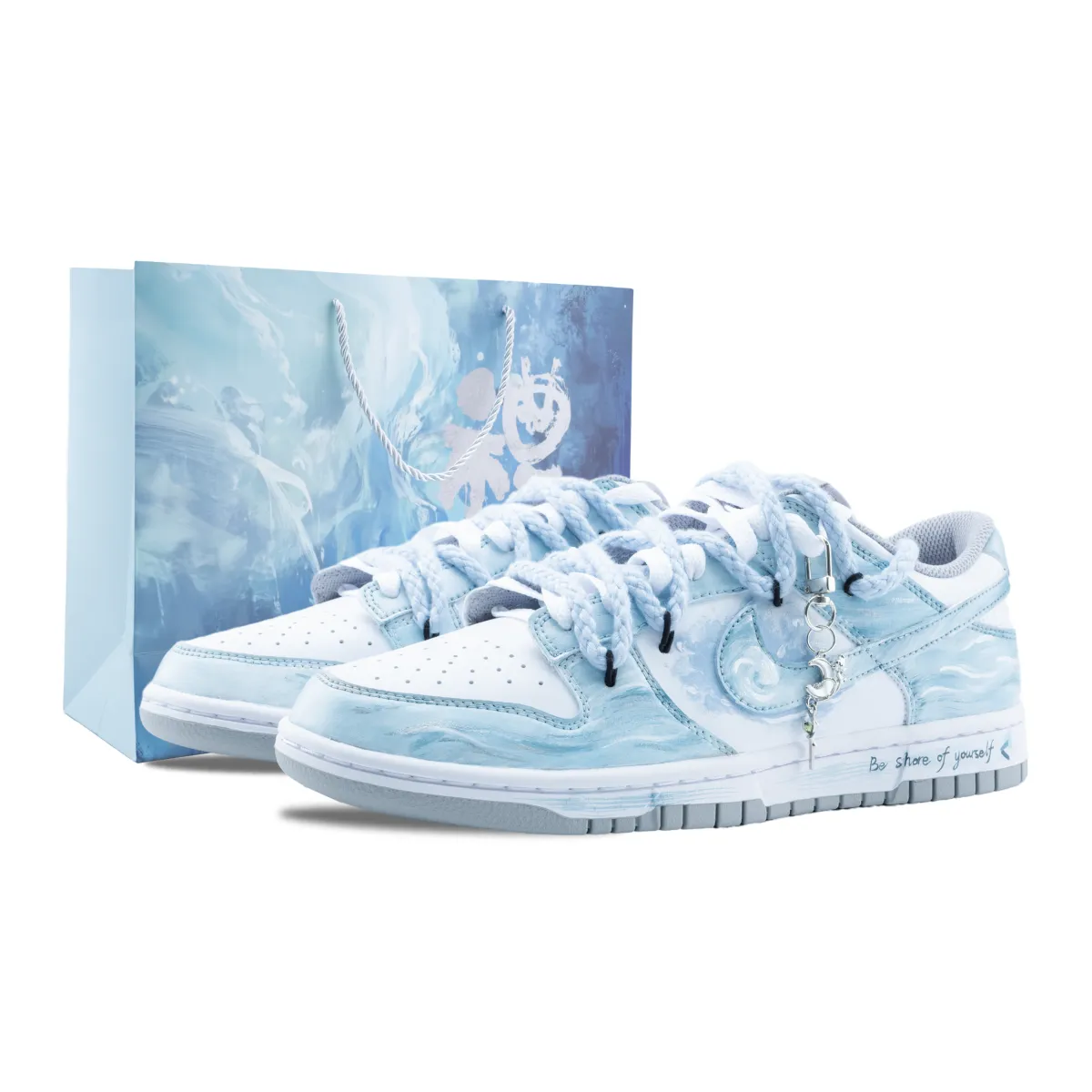 Nike Dunk Moonlit Blue Wave Walk Slip Resistant Abrasion Resistant Slip Resistant Abrasion Resistant Low top