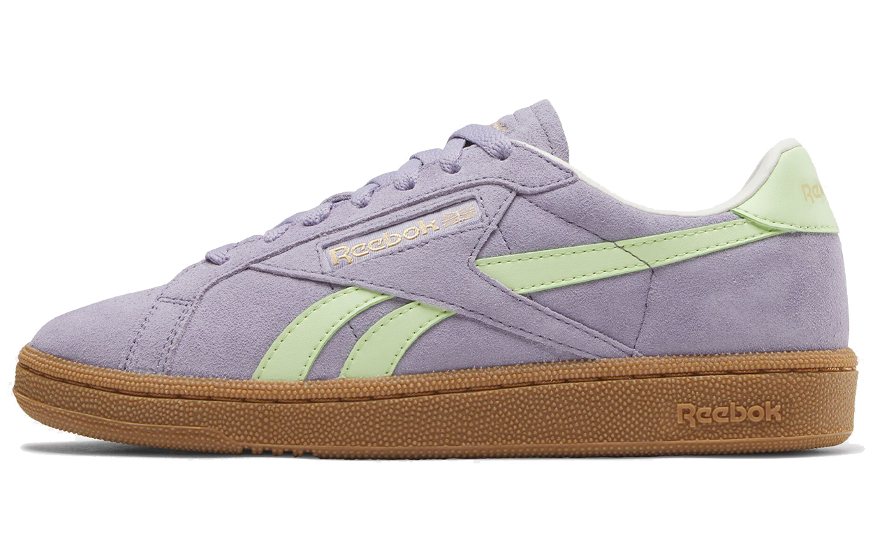 Женские кеды Reebok CLUB C GROUNDS UK (фиолетовые)