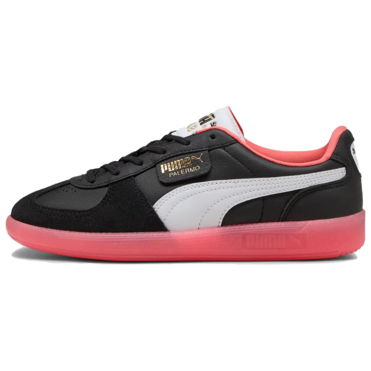 PUMA Palermo Abrasion Resistant Abrasion Resistant Low top German Army Trainers Women's Black Pink