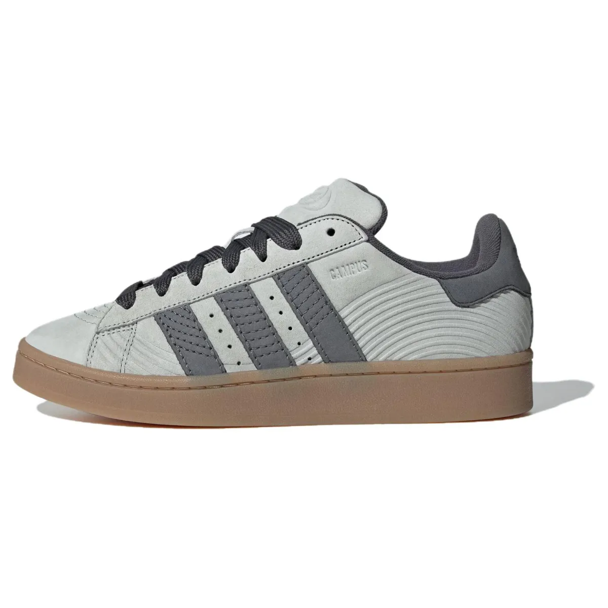 Adidas Originals CAMPUS 00s Suede Cushioning Abrasion Resistant Low top Skateboard Shoes Unisex White Gray