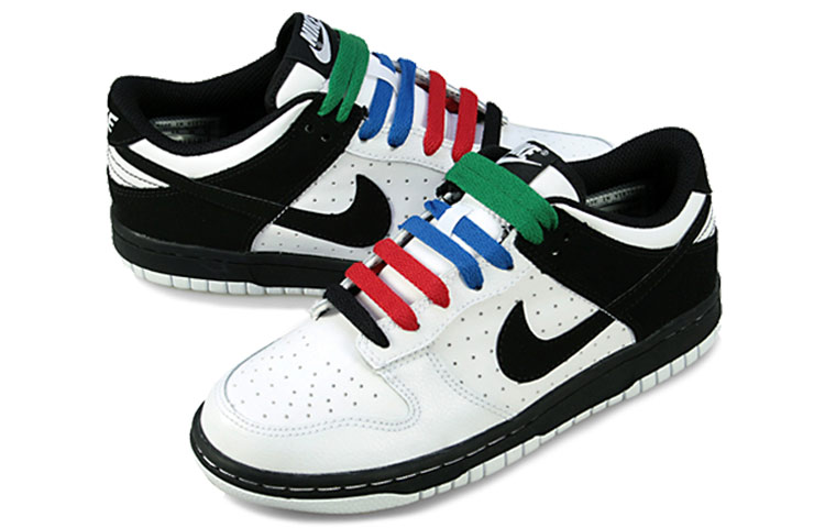 Женские кеды Nike Dunk (черно-белый) — Чёрный / белый — фото 2