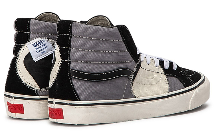 Кеды Vans SK8 Bricolage Lx (фиолетовый / черный) — Фиолетовый / чёрный — фото 4
