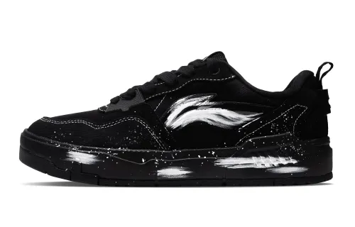 Li Ning Original Era Synthetic Leather Abrasion Resistant, Lightweight, And Breathable Low top Skateboard Shoes Men's