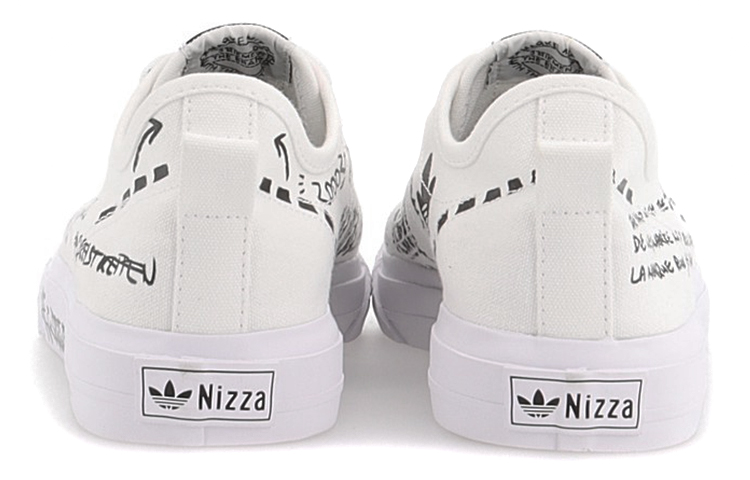 Кеды adidas originals NIZZA Rf (бело-черный) — фото 5