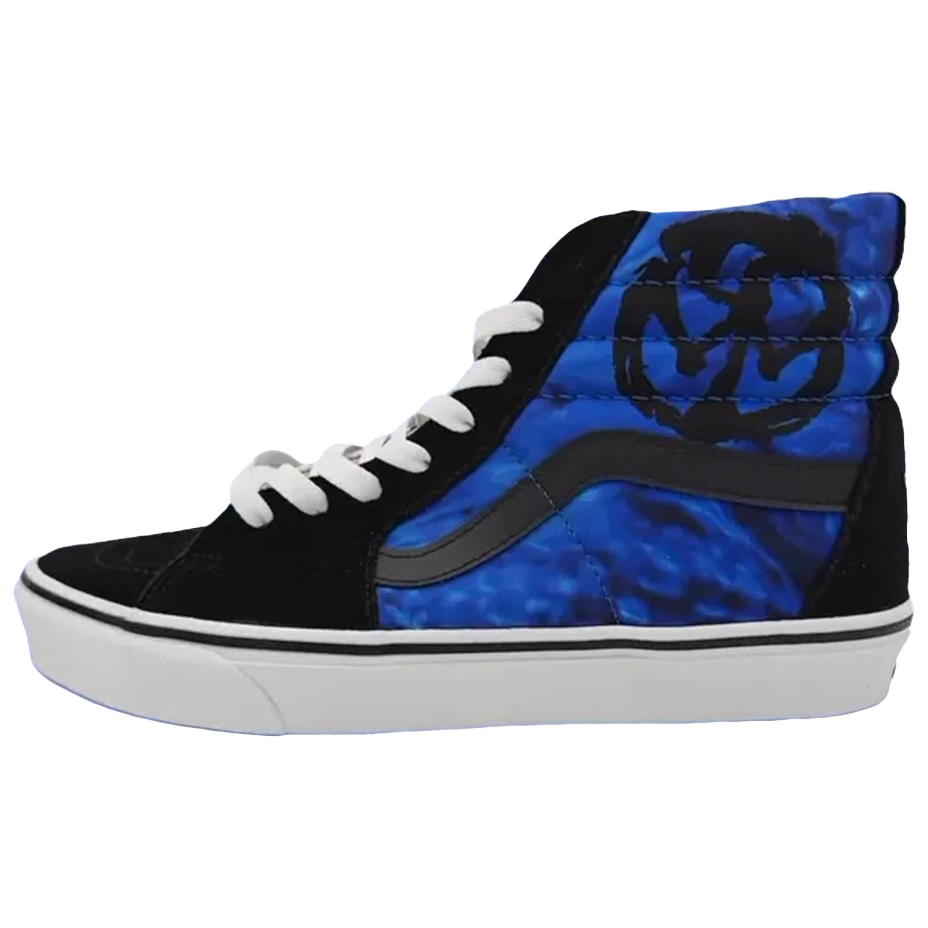 Pennywise x Vans Sk8 Hi High top Skateboard Shoes Unisex Blue Black