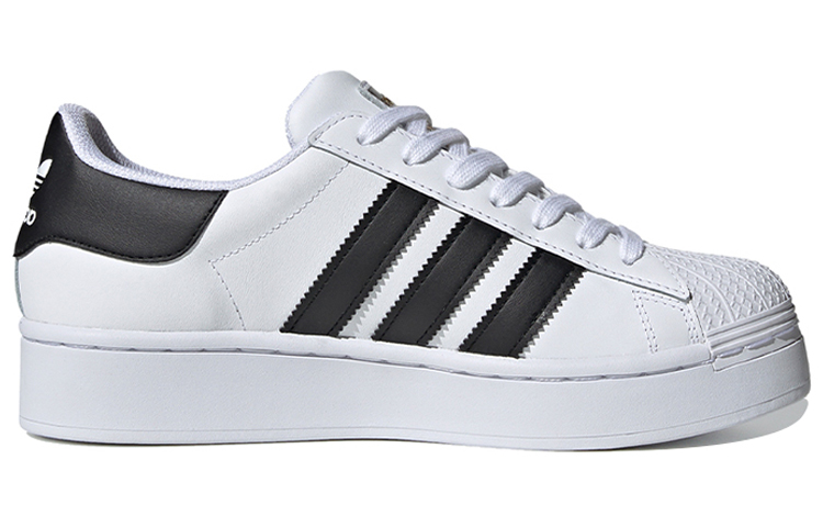 Женские кеды adidas originals Superstar Bold (бело-черный) — фото 2