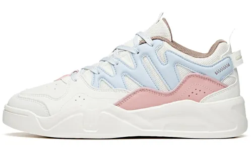 ANTA Skateboard Shoes Women's Low Top White Blue