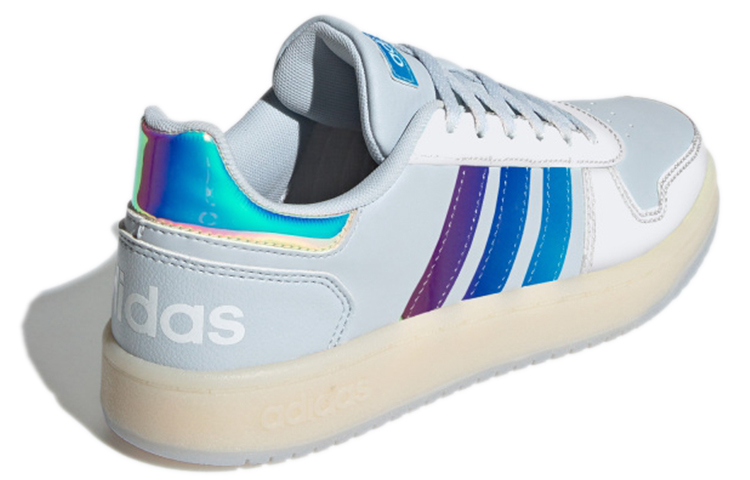 Женские кеды adidas neo Hoops 2.0 (синий / белый) — фото 4