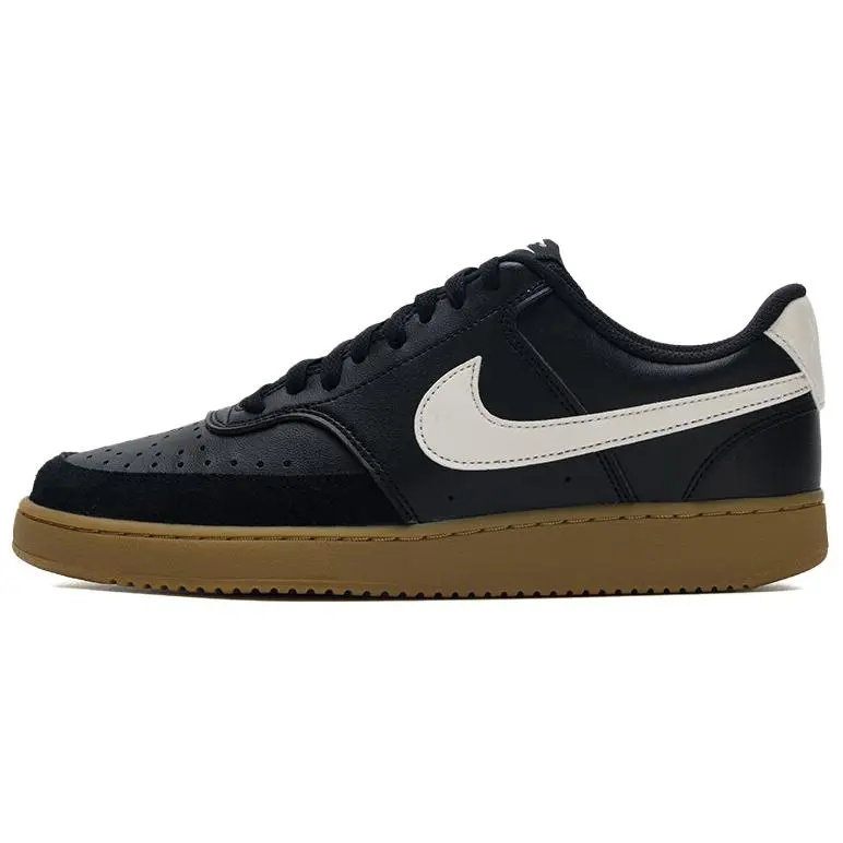 Nike Court Vision Low top Skateboard Shoes Men's Black White
