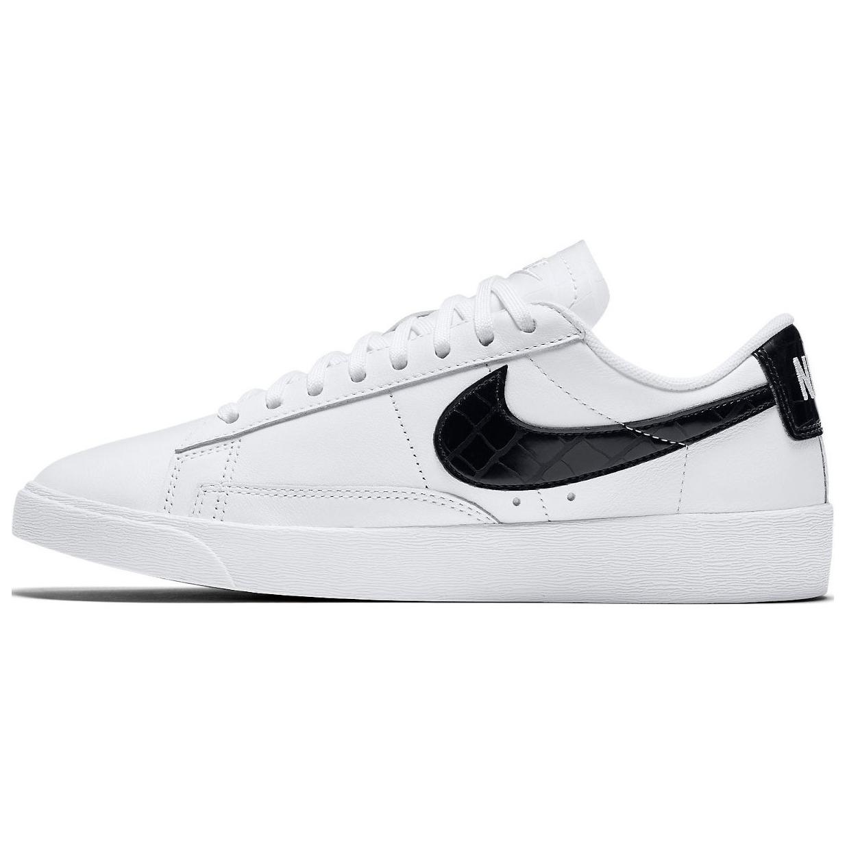 Nike Blazer Low White Black Croc Women's