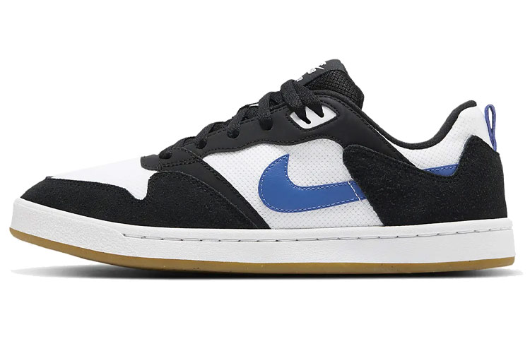 Nike SB Alleyoop suede \"White Team Royal\" low-top sneakers men's black, white and blue