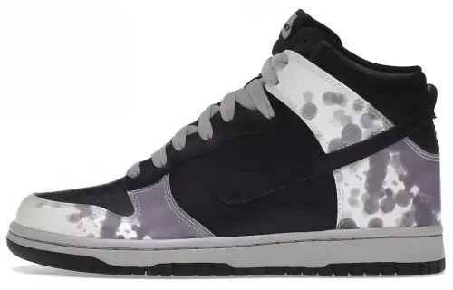 Nike Dunk High Splatter Black White Purple Women's
