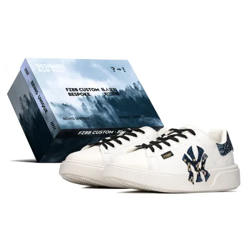MLB Chunky Classic Slip Resistant Abrasion Resistant Slip Resistant Abrasion Resistant Low top Skateboard Shoes Unisex