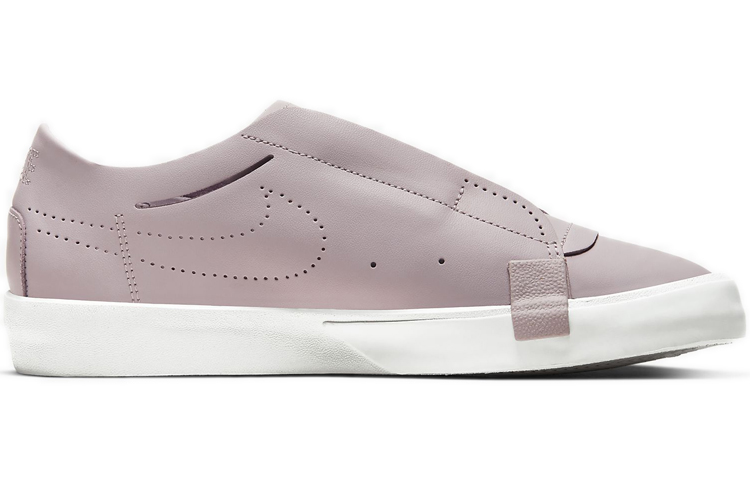Женские кеды Nike Blazer Slip (бело-фиолетовые) — фото 2