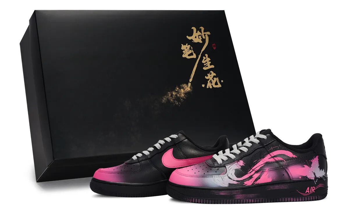 Nike Air Force 1 Skateboard Shoes Unisex Low Top Gray/Pink