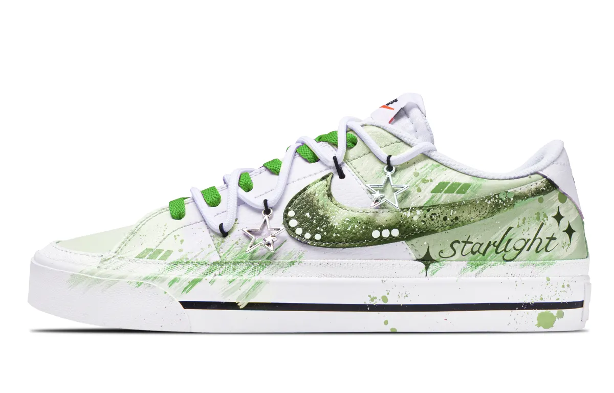 Nike Court Legacy Lightweight Low top Skateboard Shoes Unisex Light Green