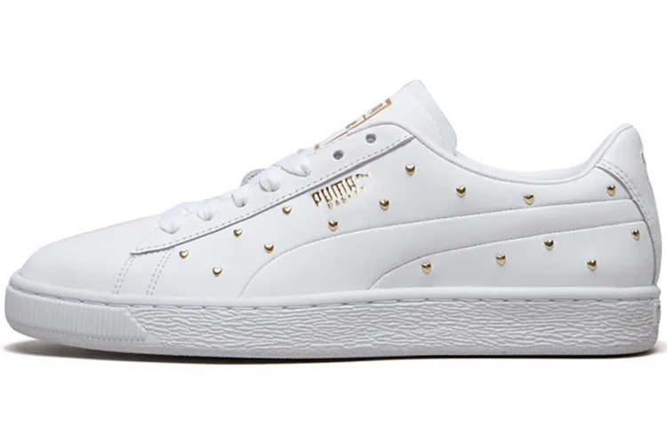 PUMA Basket Studs 'White' Women's