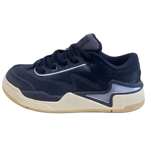 Anta Jie S Slip Resistant Abrasion Resistant Low top Skateboard Shoes Men's Black Silver