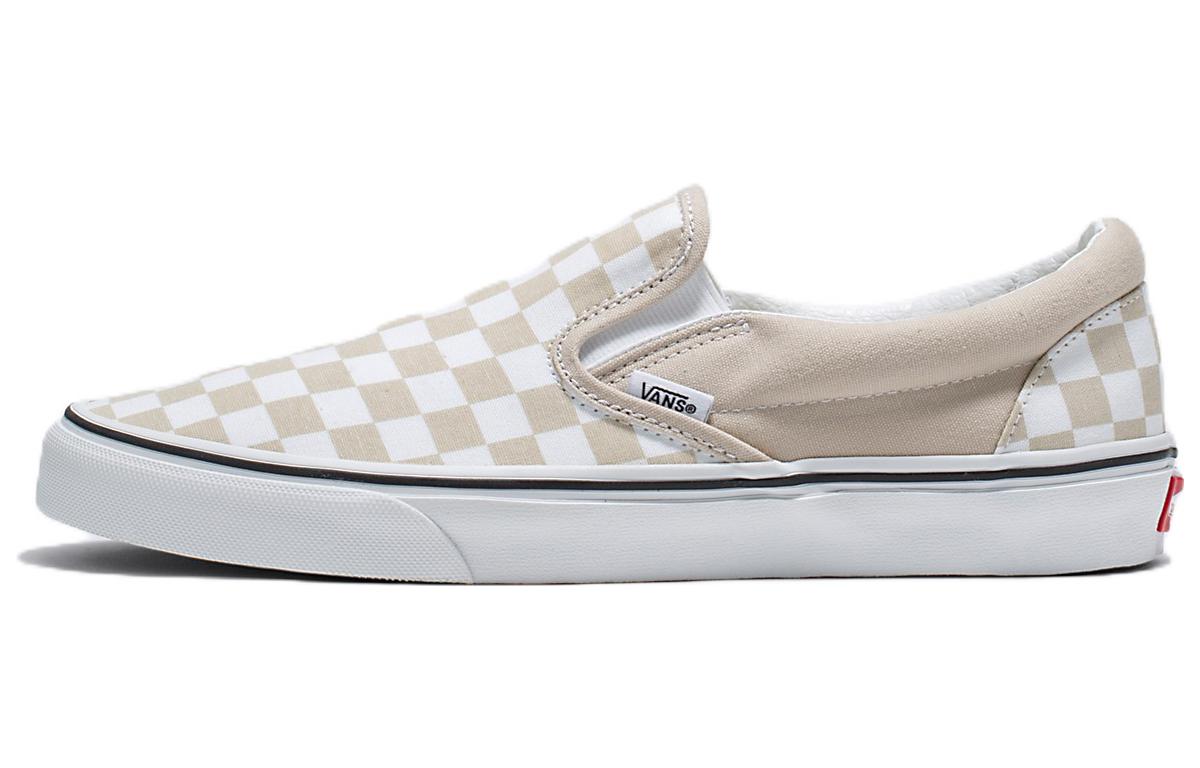 Слипоны Vans Slip-On Checkerboard (серо-белые)