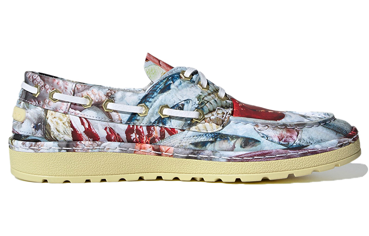 Мужские кеды adidas Saint Florent (бело-красно-синие) — фото 2