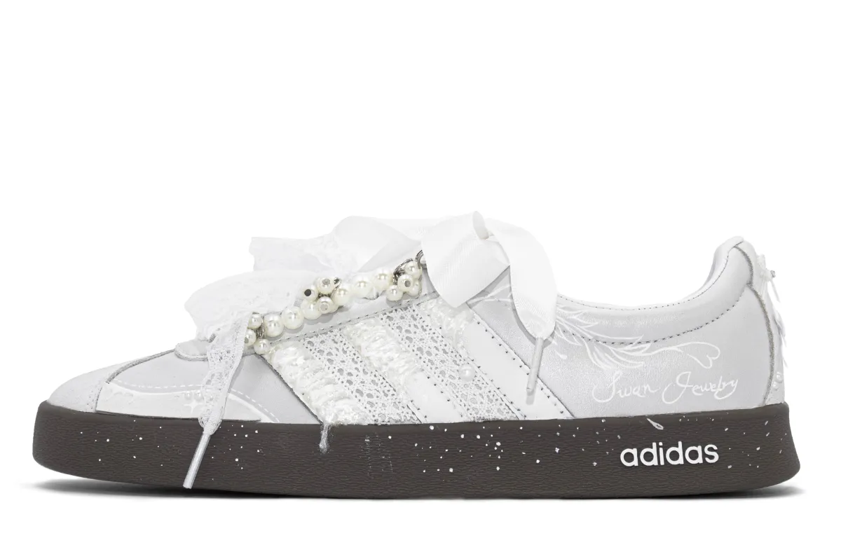 Adidas VL COURT 2.0 Dreamy Snowwing MONE Creation Low top Skateboard Shoes Unisex White