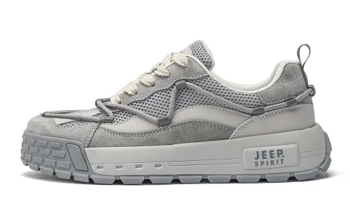 JEEP SPIRIT Breathable, Abrasion Resistant, Lightweight, Height Increasing Low top Skateboard Shoes Men's Dark Gray