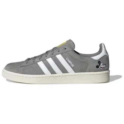 Adidas Originals Campus Abrasion Resistant Low top Skateboard Shoes Unisex Gray White