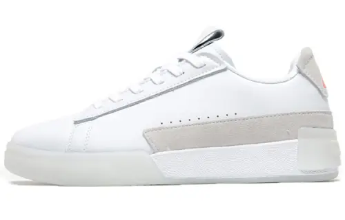 PEAK Yi Chen Taichi Casual Slip Resistant Lightweight Abrasion Resistant Low top Skateboard Shoes Men's White