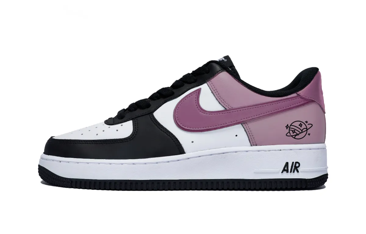 Nike Air Force 1 Puppy Fragment Low top Skateboard Shoes Men's White Pink
