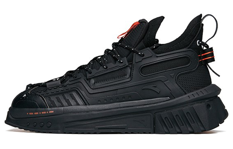 Anta Spy Pro Version Mid top Skateboard Shoes Men's Black Orange