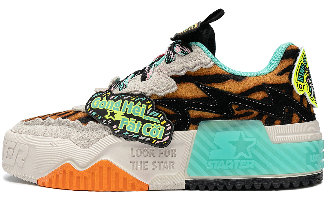 STARTER Sound Wave VOL Collection Slip Resistant Abrasion Resistant Low top Skateboard Shoes Women's Multicolor