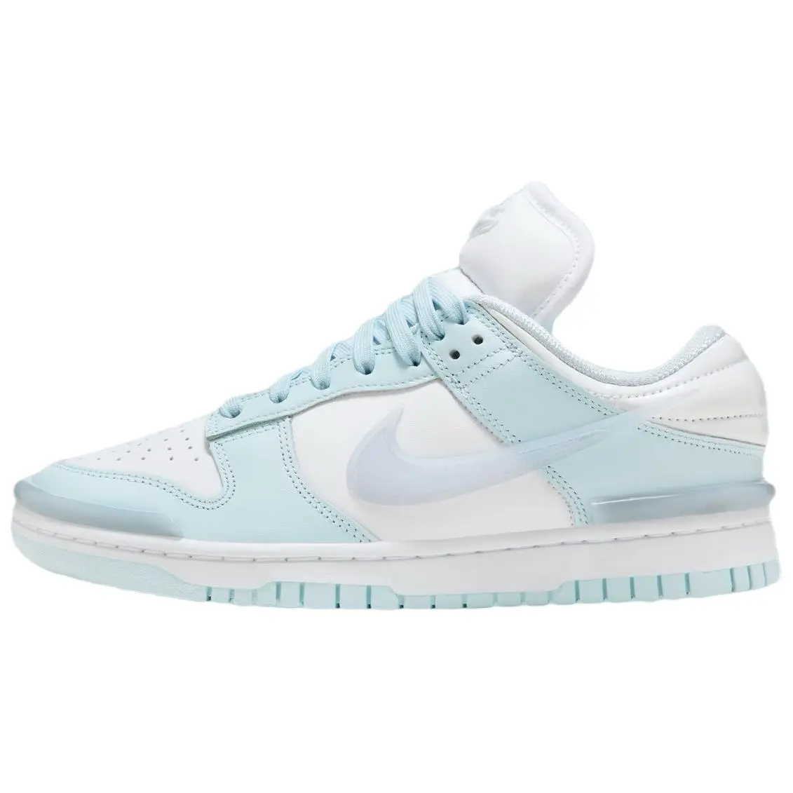 Nike Dunk Low top Skateboard Shoes Women's White Blue